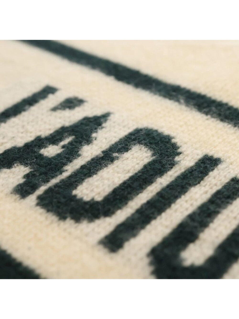 Dior J' 8 J'adior Logo Jacquard Cashmere Blend Wool Scarf Ivory - Picture 6 of 6